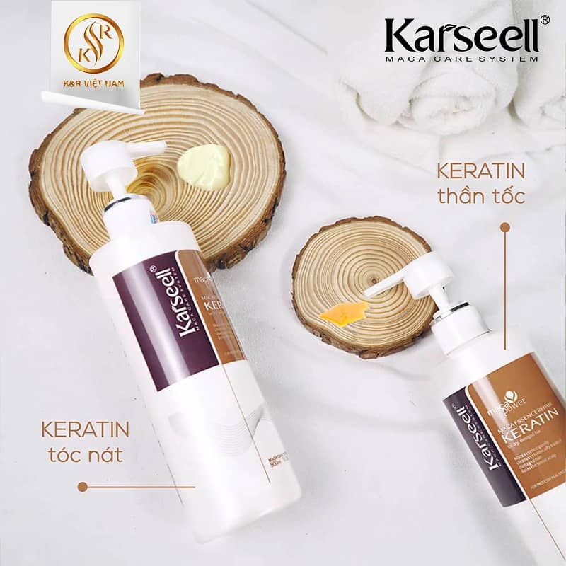 Phục hồi Keratin tóc nát (kem) - Karseell Maca - 500ml - K&R Việt Nam