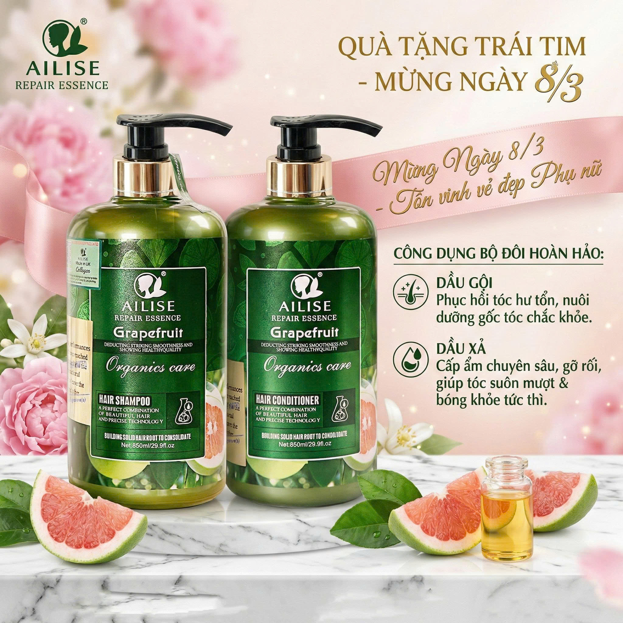 Bộ Gội Xả Ailise Lambor 1000ml.1 Bộ Gội Xả Ailise Lambor 1000ml.1