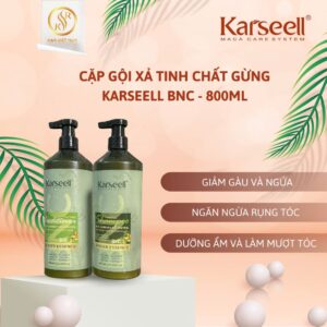 CẶp GỘi XẢ Tinh ChẤt GỪng Karseell Bnc 800ml