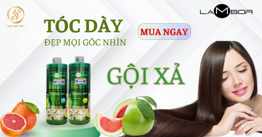 Bộ gội xả bưởi Lambor 1000ml - Ngừa rụng - Kích thích mọc tóc