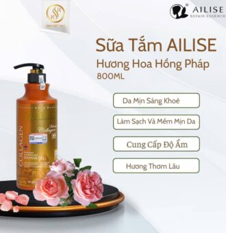 Sữa Tắm Hương Hoa Hồng – Da Mịn Sáng Khỏe – Hương Thơm Lâu – 800ml