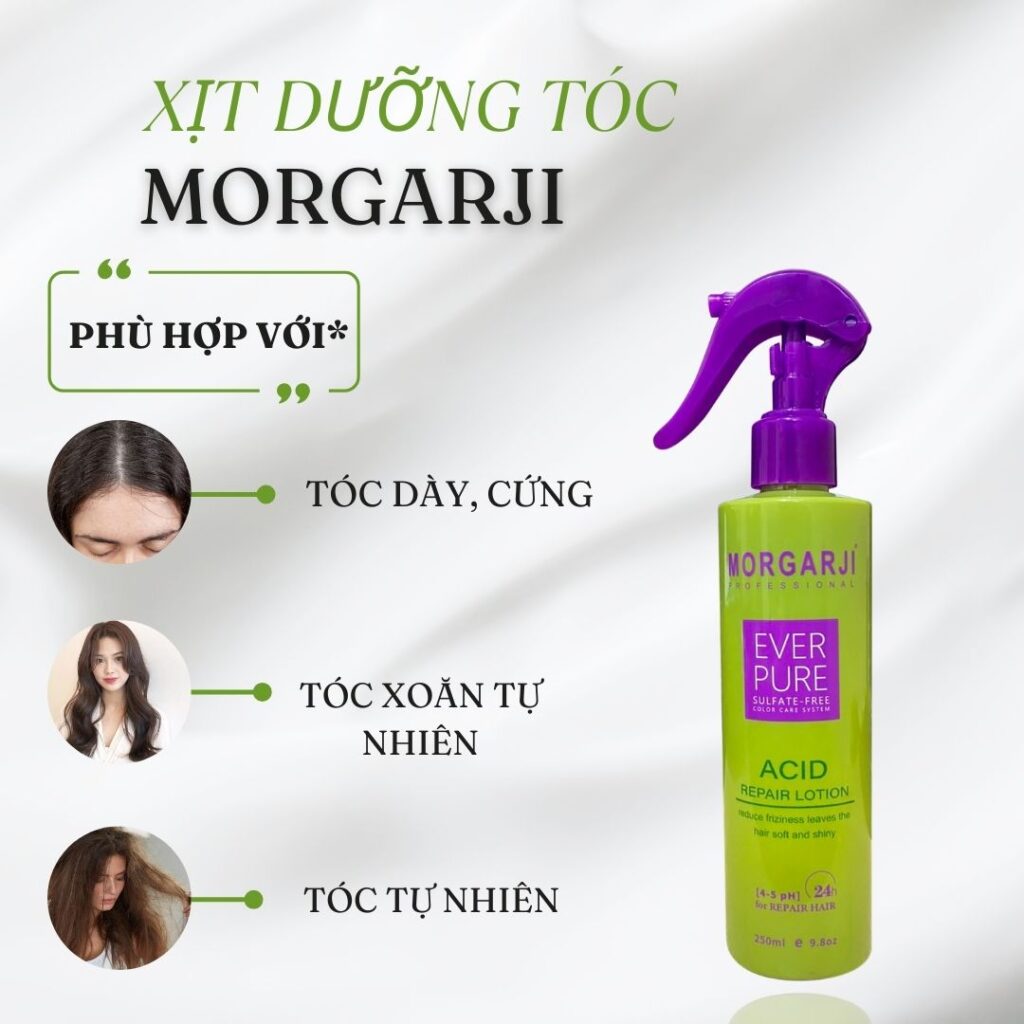 Xịt Dưỡng ẩm Bảo Vệ Tóc Morgarji – 250ml