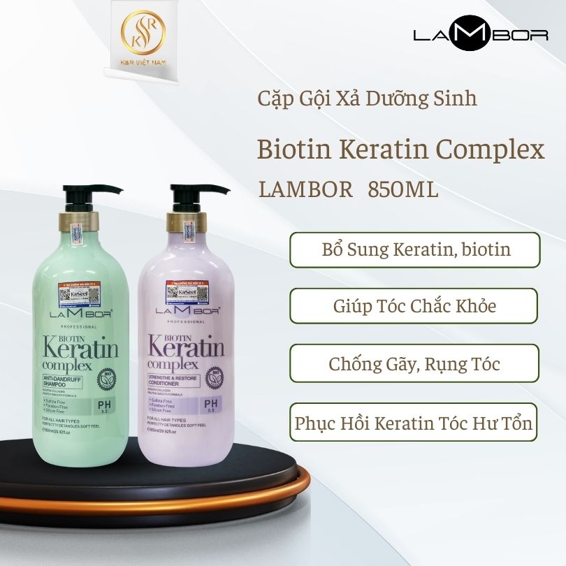 Gx Duong Sinh Biotin Keratin Lambor 850ml