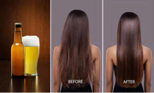 ủ tóc bằng bia cũng rất tốt cho mái tóc 