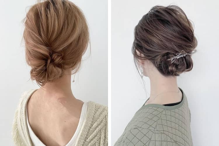 Tóc Búi Thấp Thanh Lịch – Low Elegant Bun