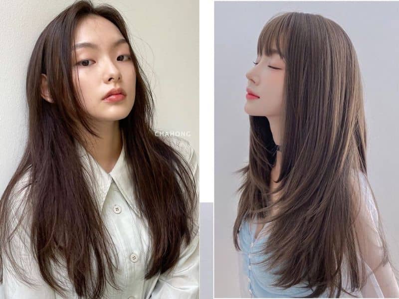 Tóc Thẳng Tự Nhiên + Kẹp Mái – Natural Straight Hair