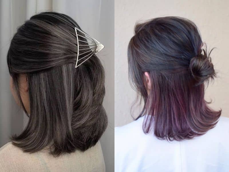 Tóc Ngắn Buộc Nửa Đầu