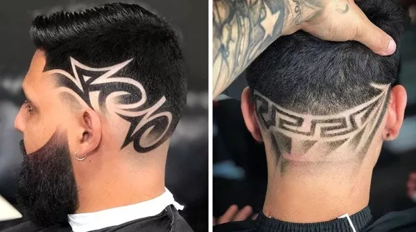 Hair Tattoo Undercut