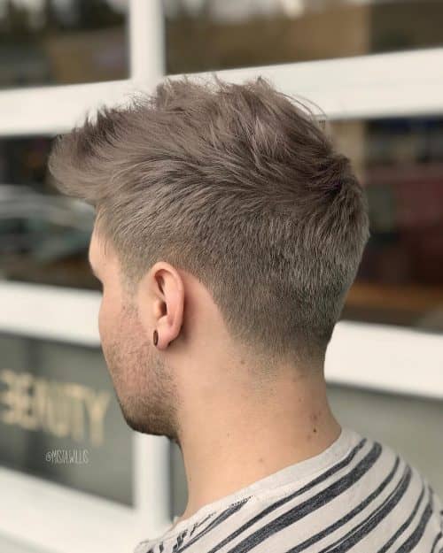 Tóc Short Quiff Taper Fade